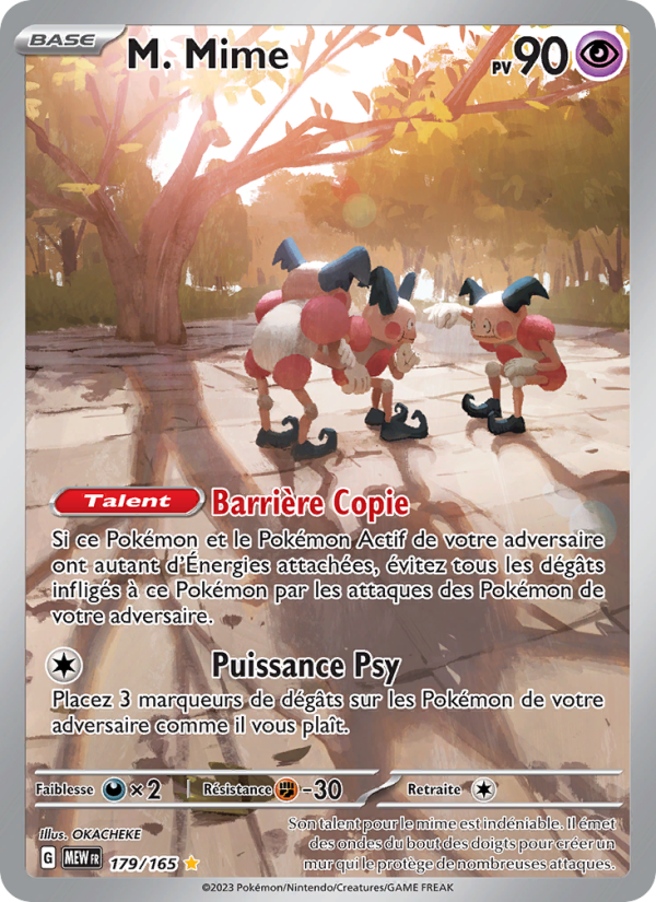 M. Mime 179 — 151 (French Pokémon TCG card)