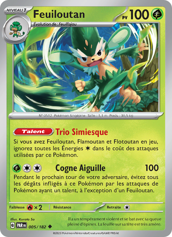 Feuiloutan 005 — Paradox Rift (French Pokémon TCG card)