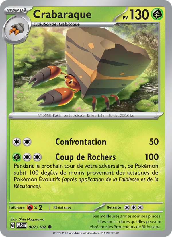 Crabaraque 007 — Paradox Rift (French Pokémon TCG card)