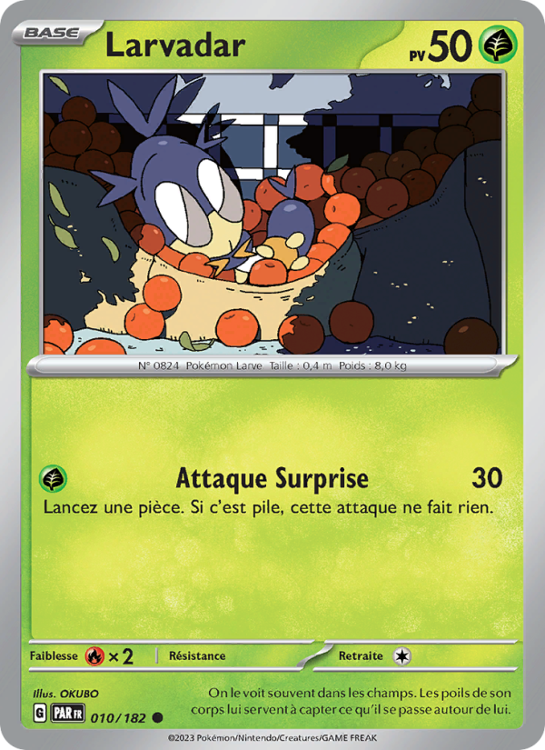 Larvadar 010 — Paradox Rift (French Pokémon TCG card)