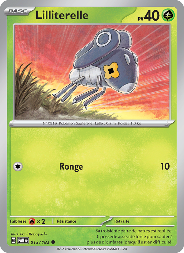 Lilliterelle 013 — Paradox Rift (French Pokémon TCG card)