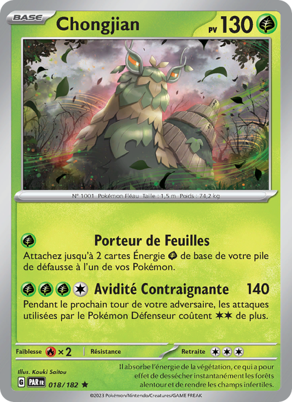 Chongjian 018 — Paradox Rift (French Pokémon TCG card)