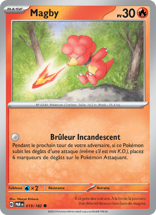 Magby 019 — Paradox Rift (French Pokémon TCG card)