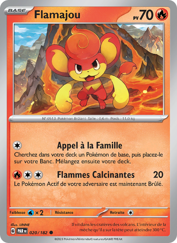Flamajou 020 — Paradox Rift (French Pokémon TCG card)
