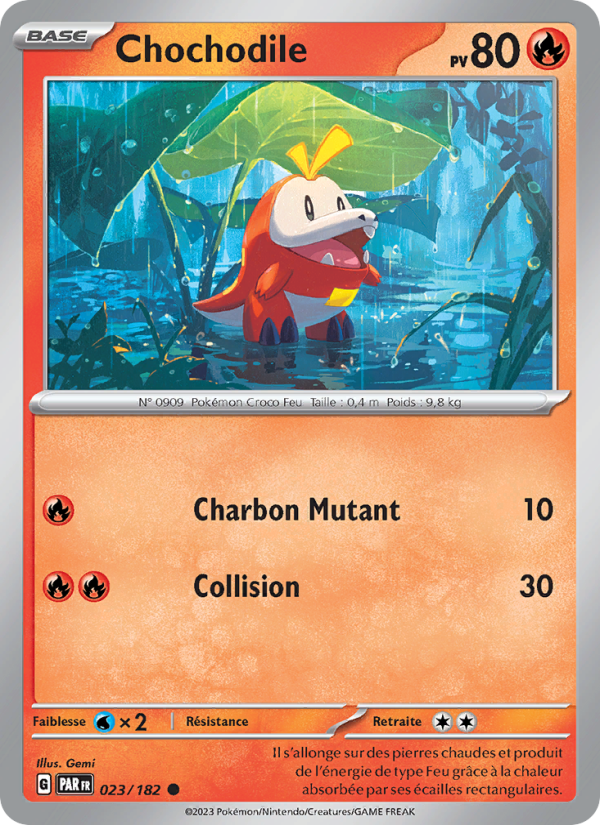 Chochodile 023 — Paradox Rift (French Pokémon TCG card)