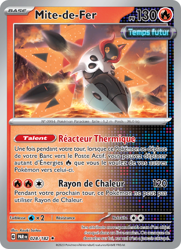 Mite-de-Fer 028 — Paradox Rift (French Pokémon TCG card)