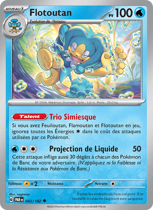 Flotoutan 042 — Paradox Rift (French Pokémon TCG card)