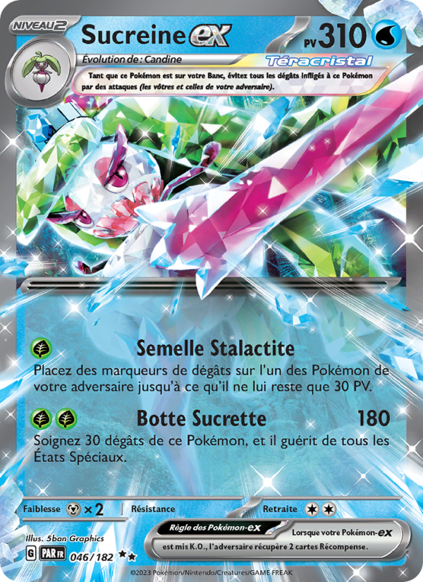 Sucreine-ex 046 — Paradox Rift (French Pokémon TCG card)