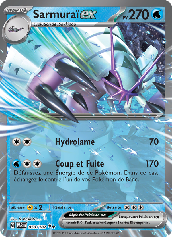 Sarmuraï-ex 050 — Paradox Rift (French Pokémon TCG card)