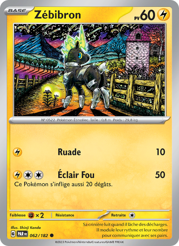 Zébibron 062 — Paradox Rift (French Pokémon TCG card)