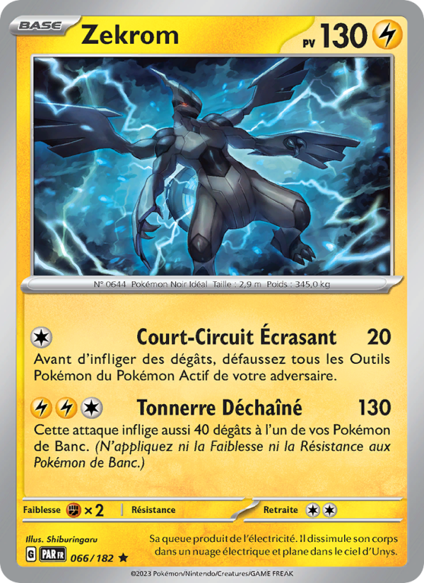 Zekrom 066 — Paradox Rift (French Pokémon TCG card)