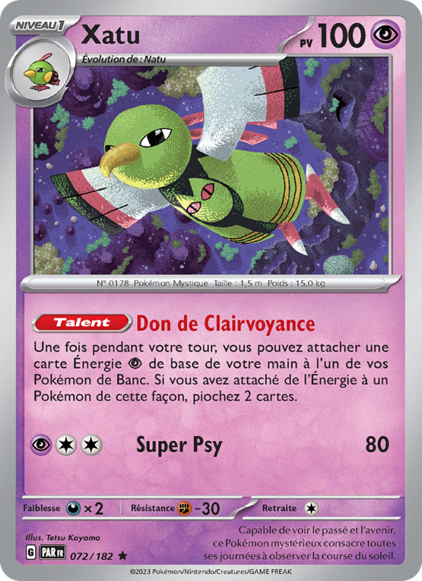 Xatu 072 — Paradox Rift (French Pokémon TCG card)