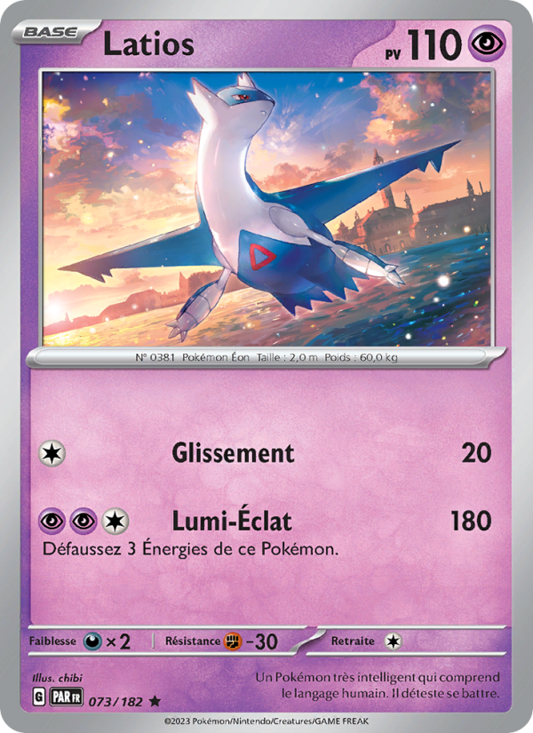 Latios 073 — Paradox Rift (French Pokémon TCG card)