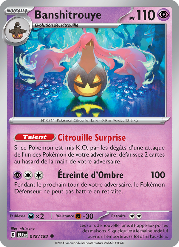 Banshitrouye 078 — Paradox Rift (French Pokémon TCG card)