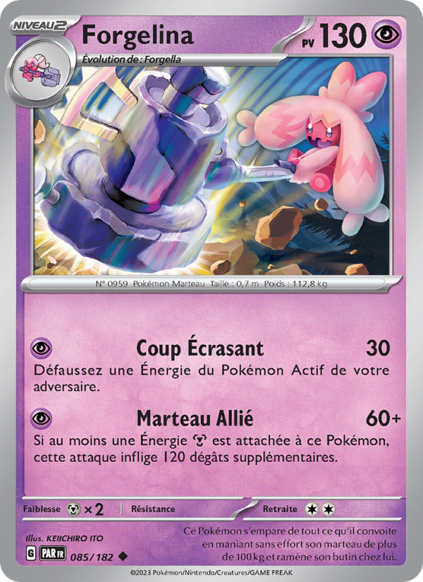 Forgelina 085 — Paradox Rift (French Pokémon TCG card)