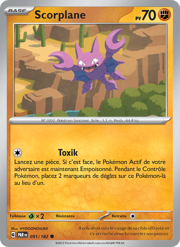 Scorplane 091 — Paradox Rift (French Pokémon TCG card)