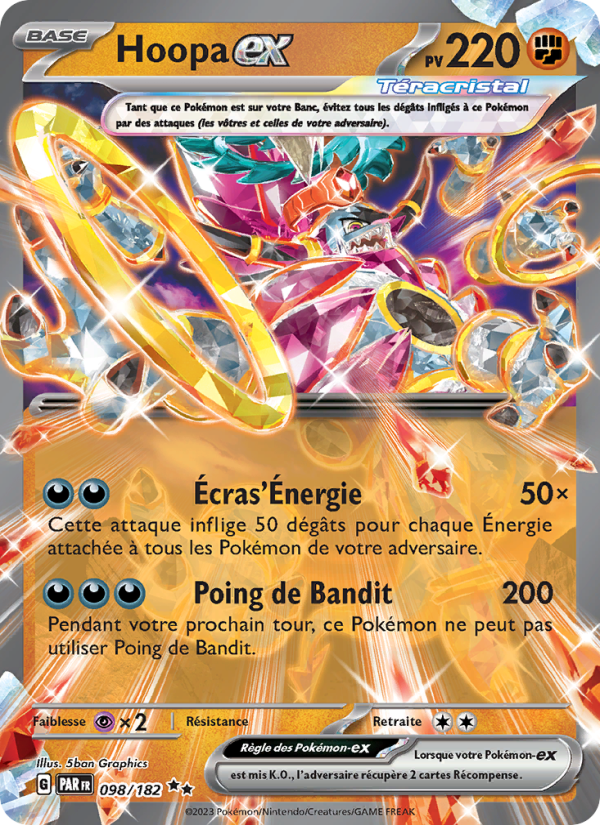 Hoopa-ex 098 — Paradox Rift (French Pokémon TCG card)