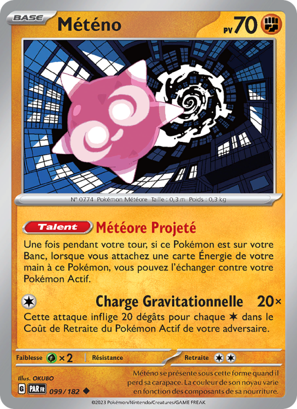 Météno 099 — Paradox Rift (French Pokémon TCG card)