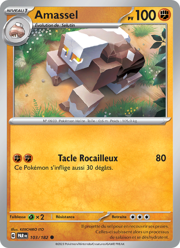 Amassel 103 — Paradox Rift (French Pokémon TCG card)