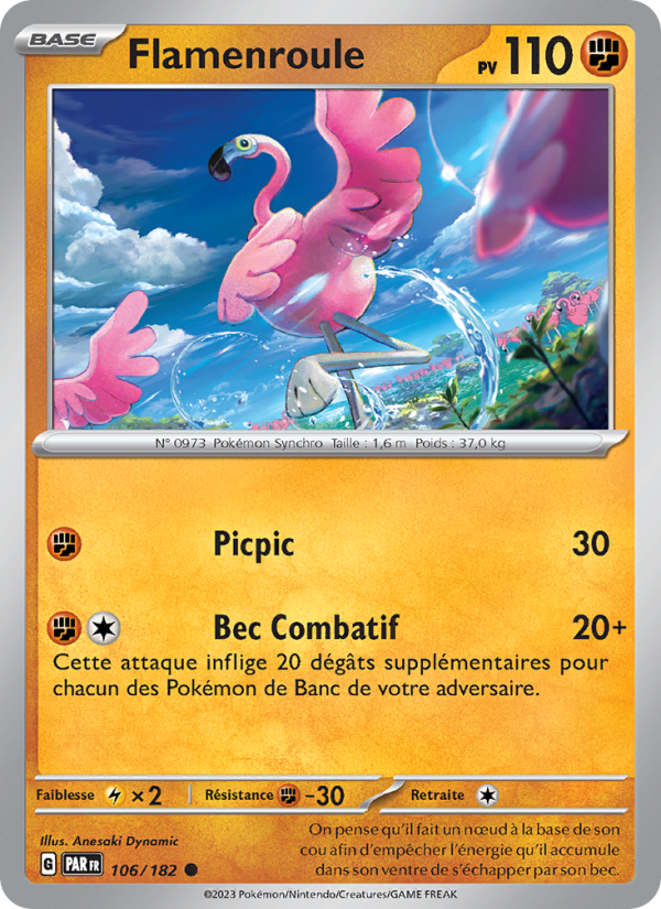 Flamenroule 106 — Paradox Rift (French Pokémon TCG card)