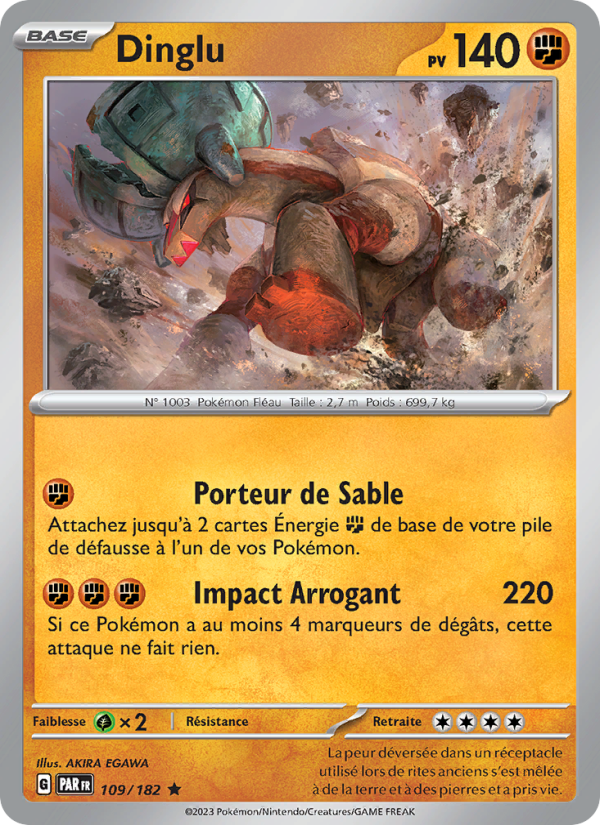 Dinglu 109 — Paradox Rift (French Pokémon TCG card)