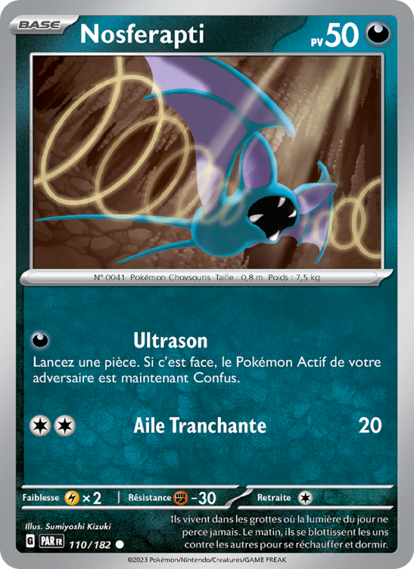 Nosferapti 110 — Paradox Rift (French Pokémon TCG card)