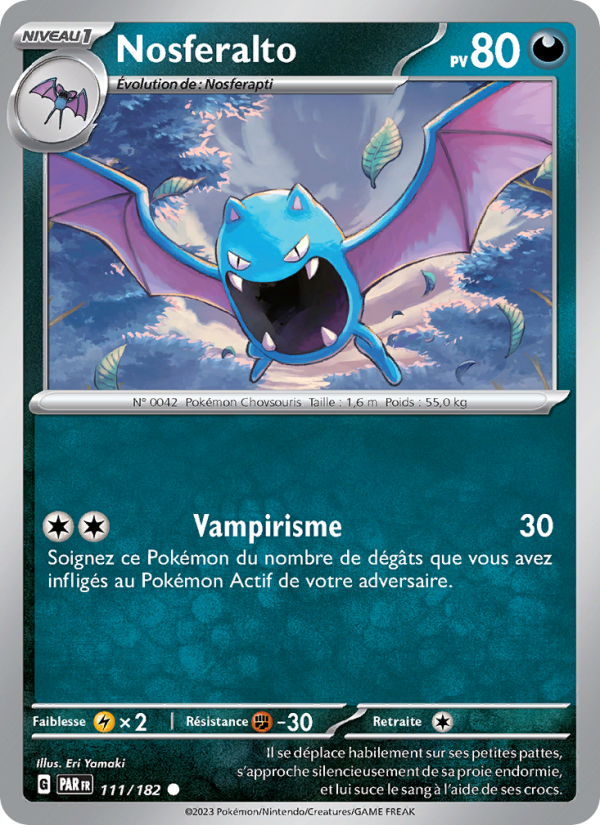 Nosferalto 111 — Paradox Rift (French Pokémon TCG card)