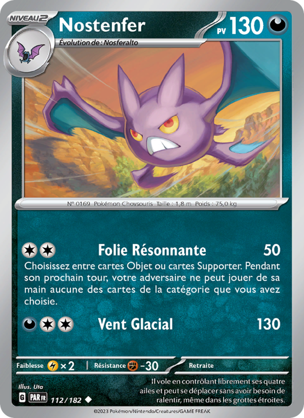 Nostenfer 112 — Paradox Rift (French Pokémon TCG card)