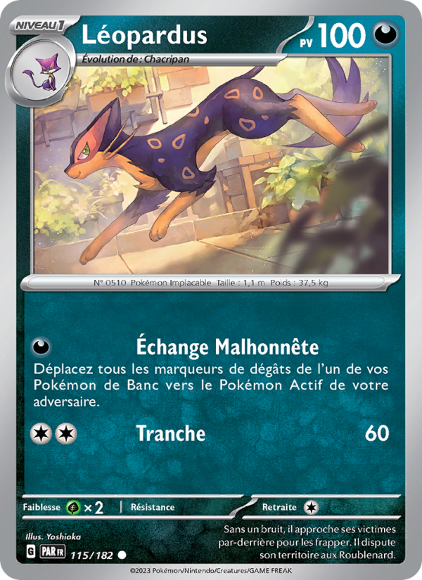 Léopardus 115 — Paradox Rift (French Pokémon TCG card)