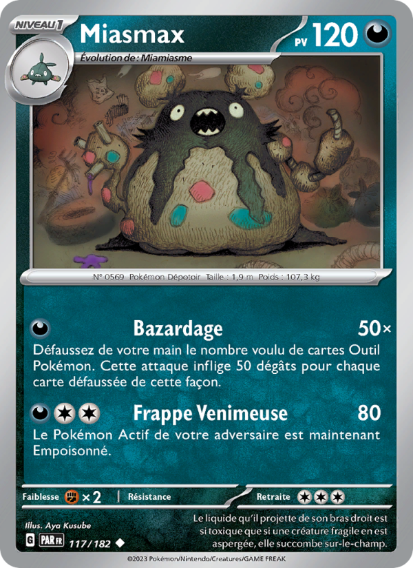 Miasmax 117 — Paradox Rift (French Pokémon TCG card)