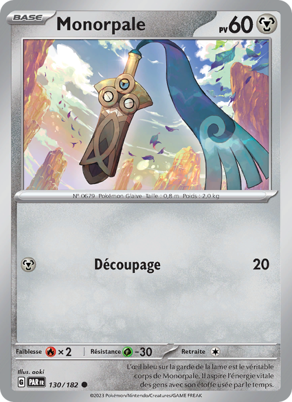 Monorpale 130 — Paradox Rift (French Pokémon TCG card)