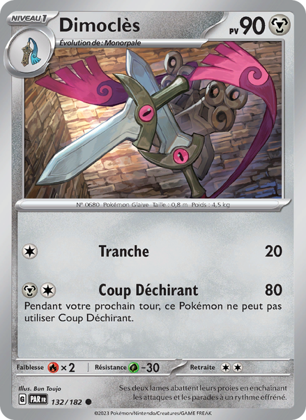 Dimoclès 132 — Paradox Rift (French Pokémon TCG card)