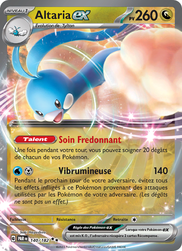 Altaria-ex 140 — Paradox Rift (French Pokémon TCG card)