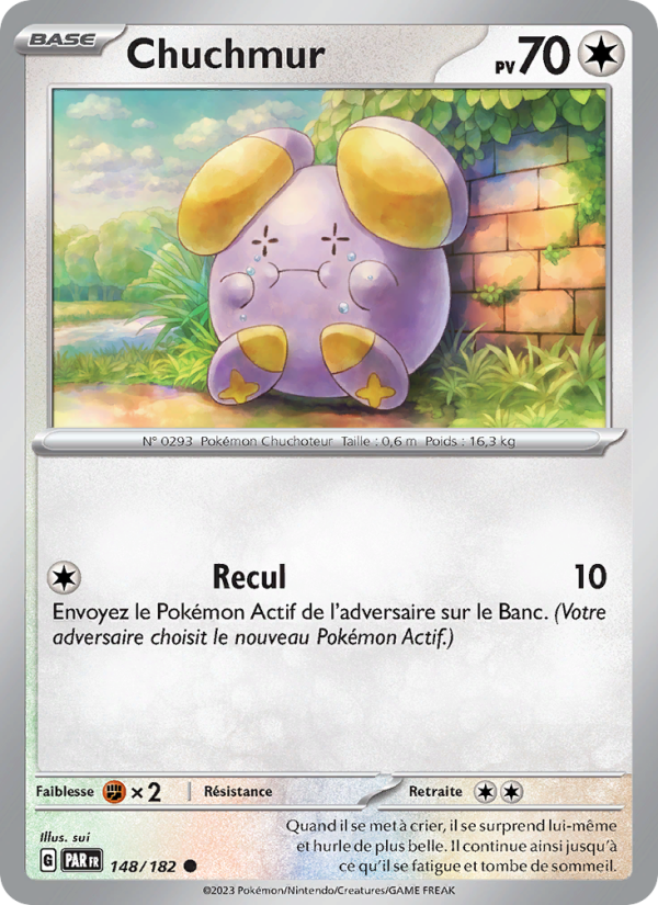 Chuchmur 148 — Paradox Rift (French Pokémon TCG card)