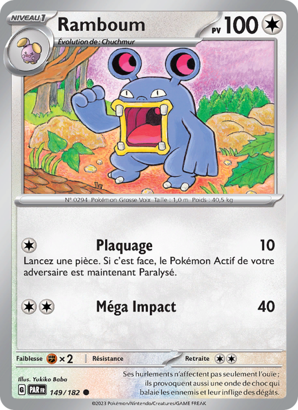 Ramboum 149 — Paradox Rift (French Pokémon TCG card)