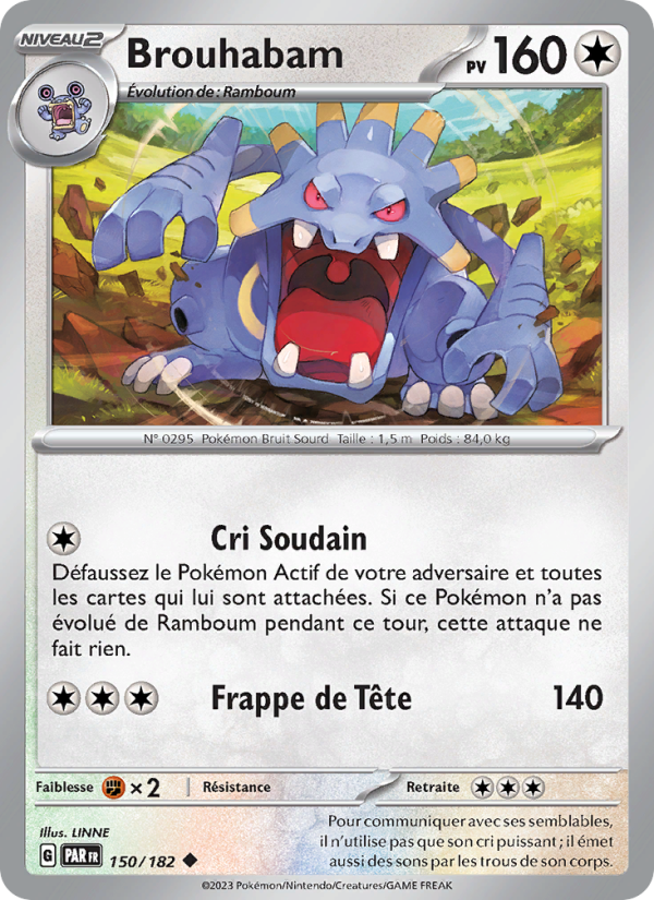 Brouhabam 150 — Paradox Rift (French Pokémon TCG card)