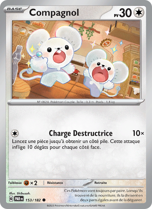 Compagnol 153 — Paradox Rift (French Pokémon TCG card)