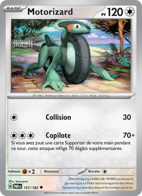 Motorizard 157 — Paradox Rift (French Pokémon TCG card)