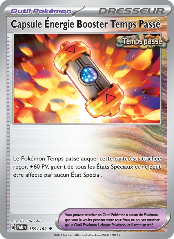 Capsule Énergie Booster Temps Passé 159 — Paradox Rift (French Pokémon TCG card)
