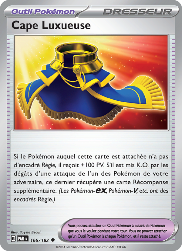 Cape Luxueuse 166 — Paradox Rift (French Pokémon TCG card)