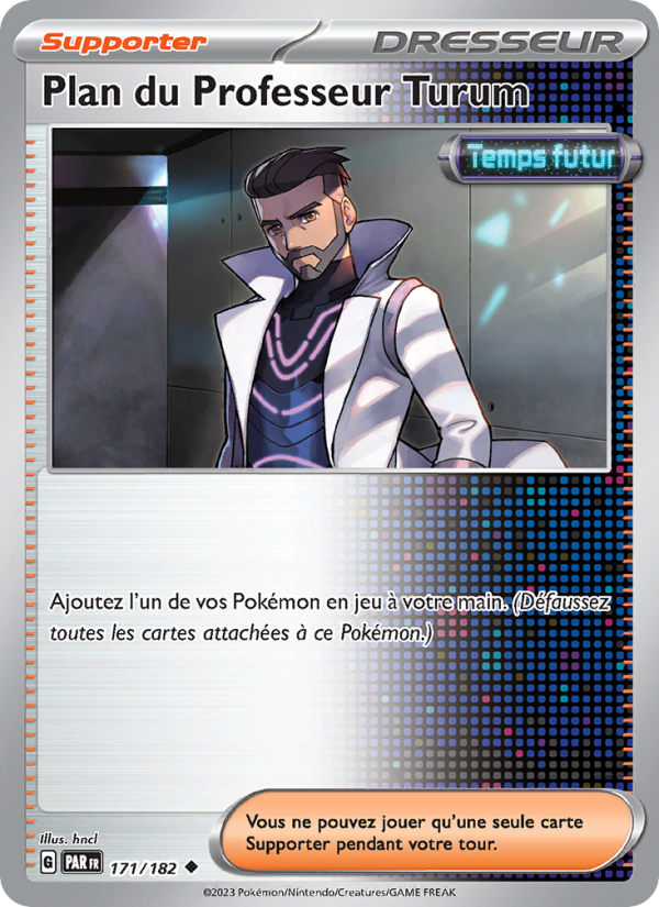 Plan du Professeur Turum 171 — Paradox Rift (French Pokémon TCG card)