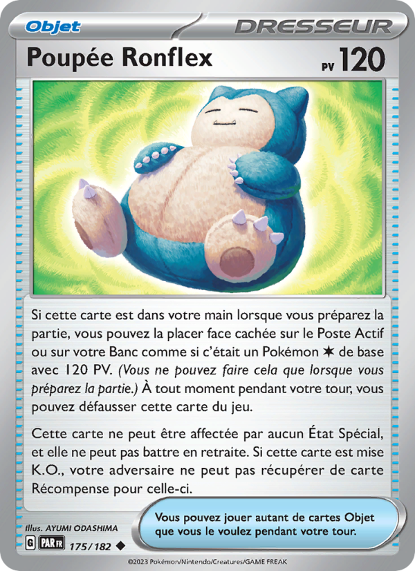 Poupée Ronflex 175 — Paradox Rift (French Pokémon TCG card)