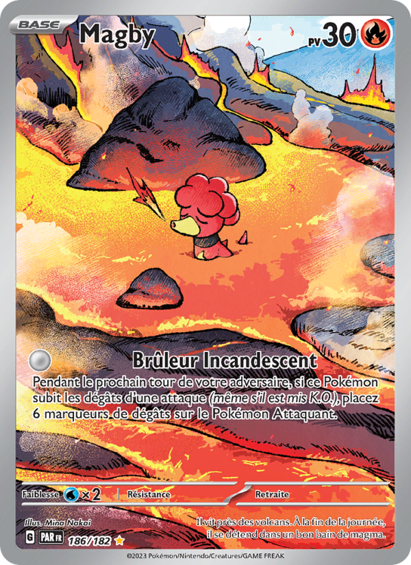 Magby 186 — Paradox Rift (French Pokémon TCG card)