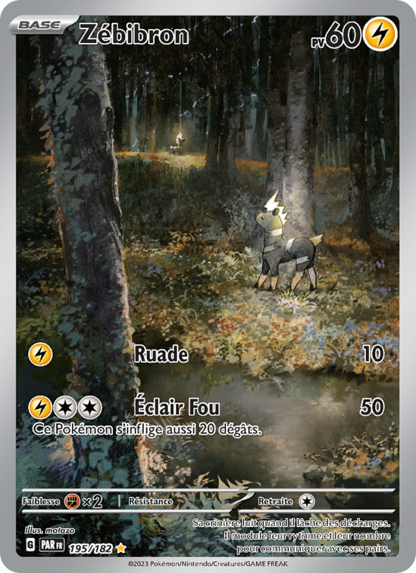 Zébibron 195 — Paradox Rift (French Pokémon TCG card)