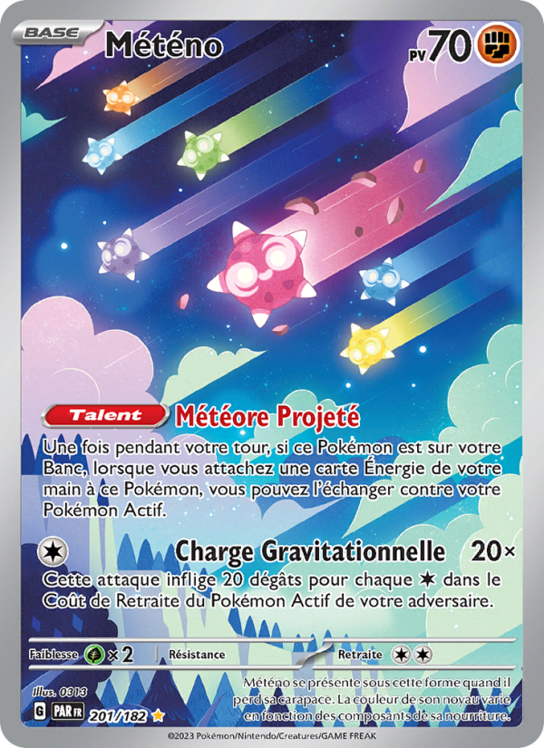 Météno 201 — Paradox Rift (French Pokémon TCG card)
