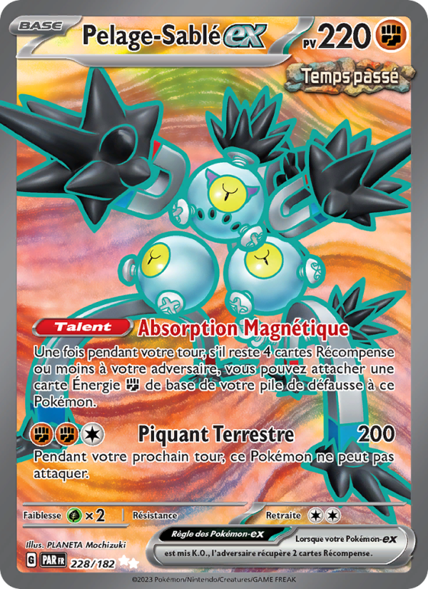 Pelage-Sablé-ex 228 — Paradox Rift (French Pokémon TCG card)