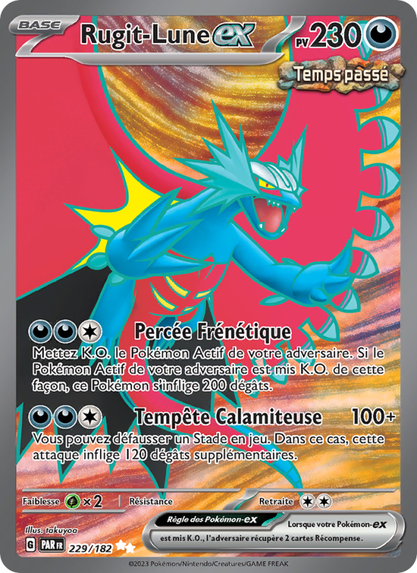 Rugit-Lune-ex 229 — Paradox Rift (French Pokémon TCG card)