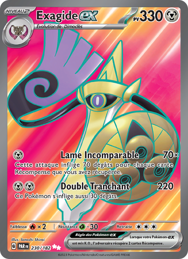 Exagide-ex 230 — Paradox Rift (French Pokémon TCG card)