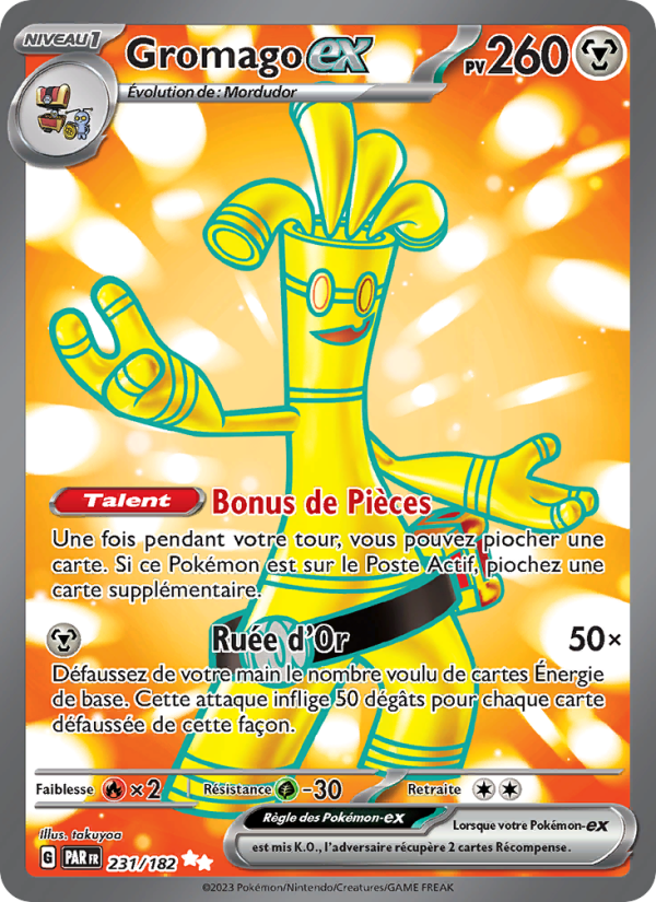 Gromago-ex 231 — Paradox Rift (French Pokémon TCG card)