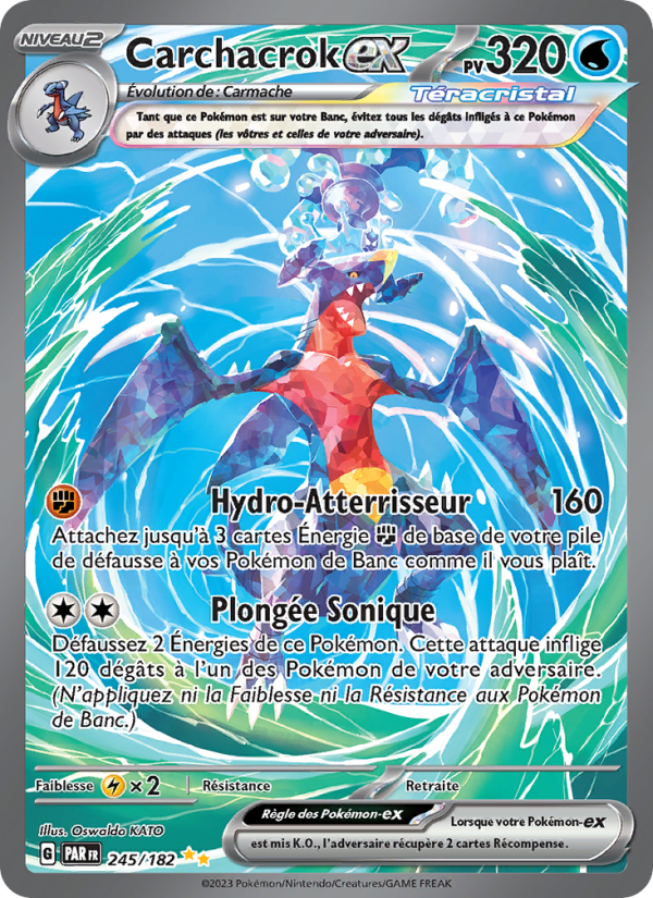 Carchacrok-ex 245 — Paradox Rift (French Pokémon TCG card)